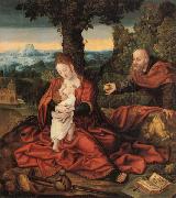 Barend van Orley Rest on the Flight into Egypt oil painting picture wholesale
